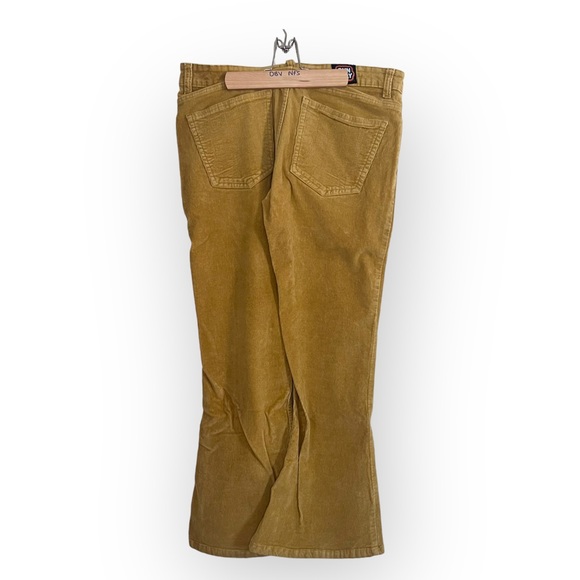 Run and Fly Gold Corduroy Flares - Picture 5 of 5